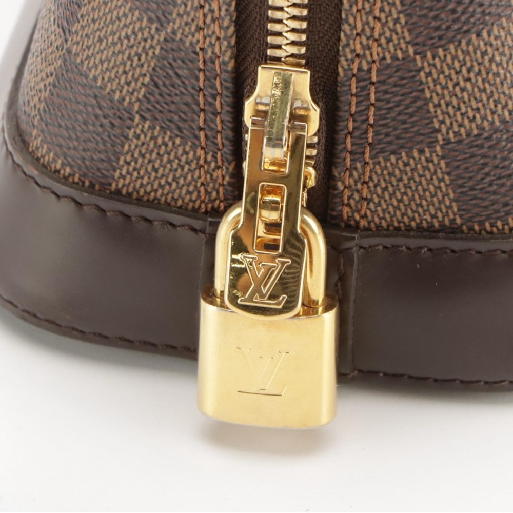 ❌❌SOLD❌❌ LOUIS VUITTON Alma BB Two-Way Satchel in Damier Ebene - Picture 14 of 15